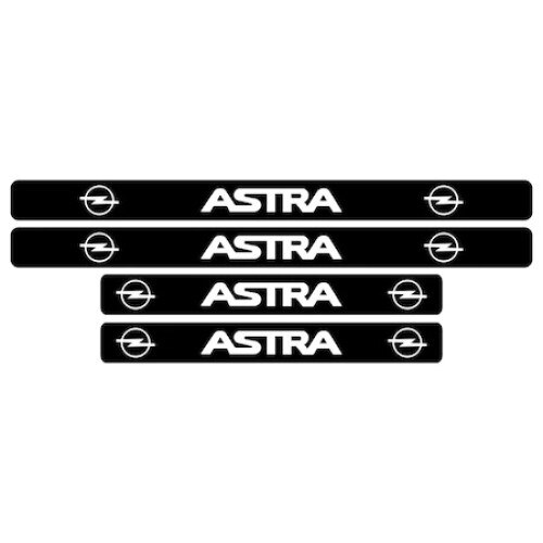 Set stickere praguri de culoare neagra, Opel Astra