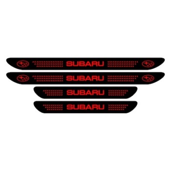Set stickere praguri de culoare negru-rosu, Subaru Set stickere praguri de culoare negru-rosu, Subaru