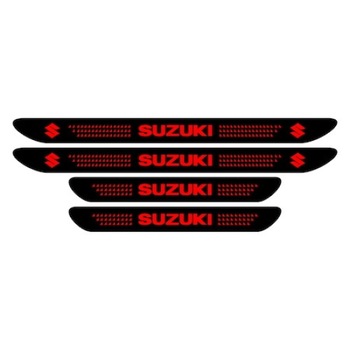 Set stickere praguri de culoare negru-rosu, Suzuki Set stickere praguri de culoare negru-rosu, Suzuki