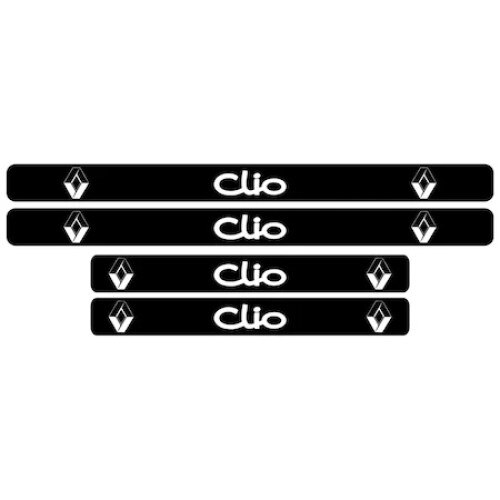 Set stickere praguri negre, Renault Clio
