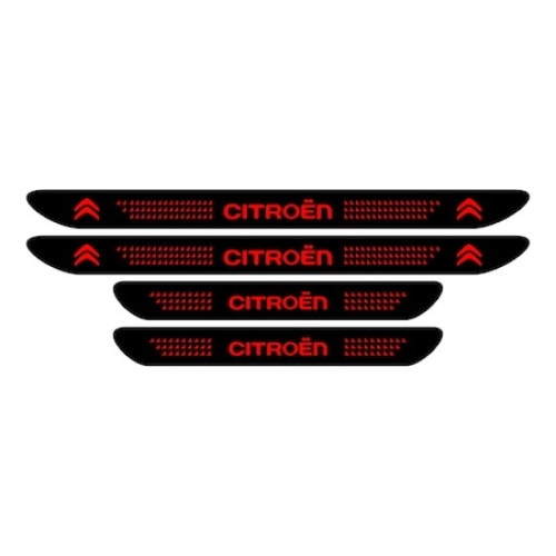 Set stickere praguri negru-rosu, Citroen