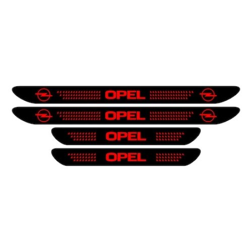 Set stickere praguri, negre, Opel