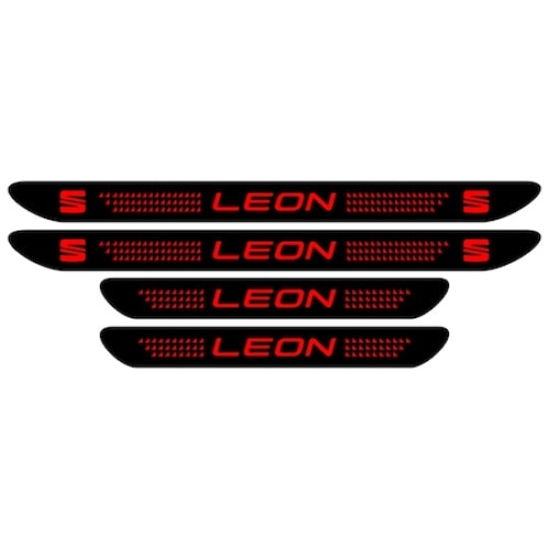 Set stickere praguri, negre, Seat Leon