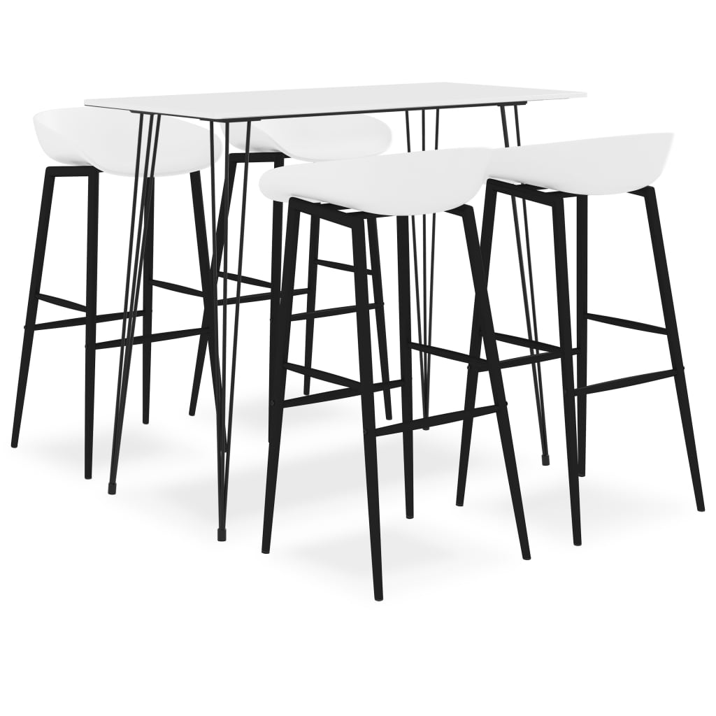 Set mobilier de bar, 5 piese, alb 3057410