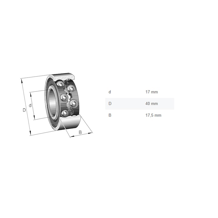 Alezaj Rulment Rulment 3203.2RS WELT - eMAG.ro