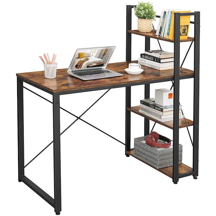 Számítógép asztal, íróasztal bal vagy jobb oldali tárolópofákkal 120*120*60cm