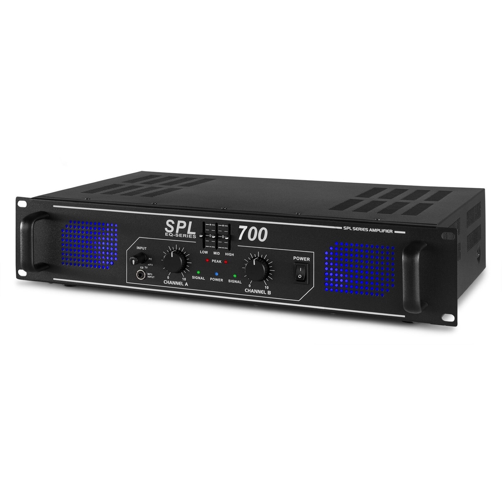 Skytec SPL 700 végfok erősítő 2x350W EQ Equalizer eMAG hu