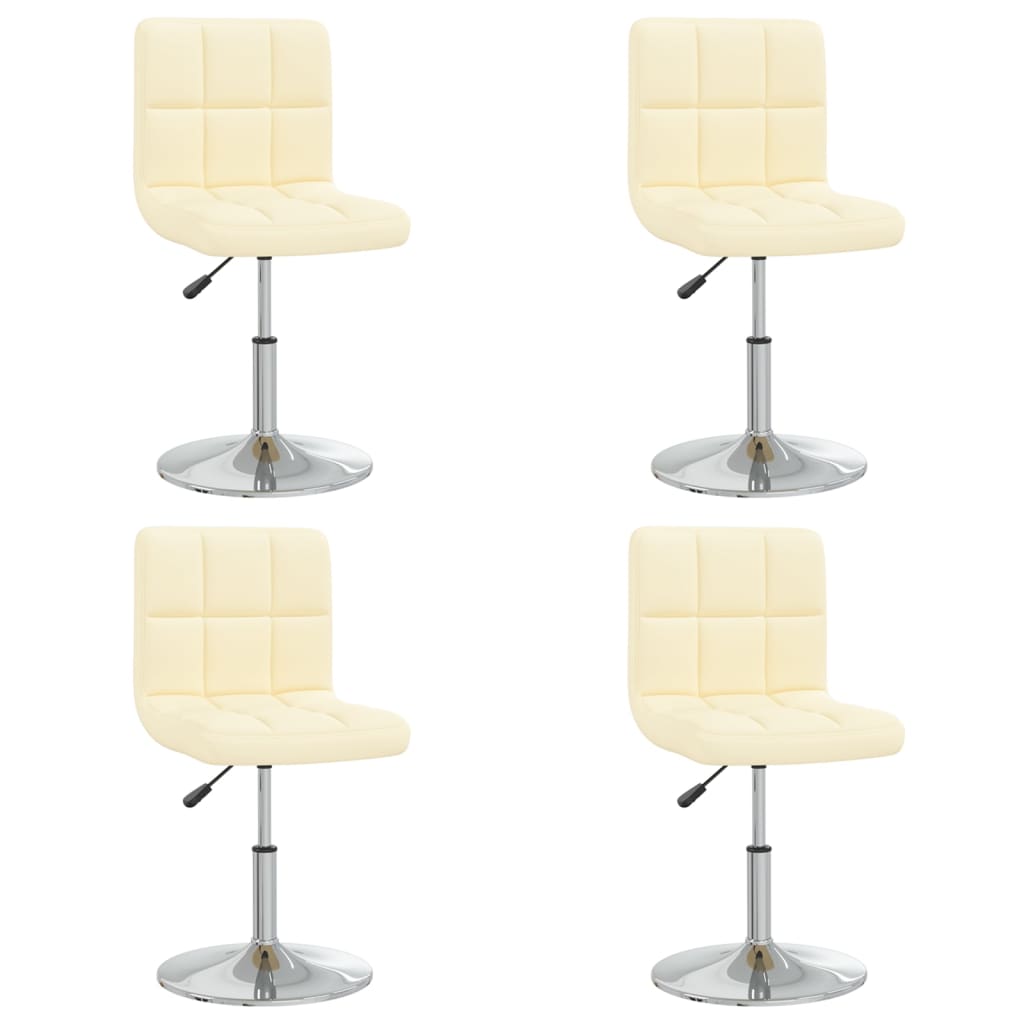 Set scaune de bucatarie, 4 buc, crem, piele ecologica 334193