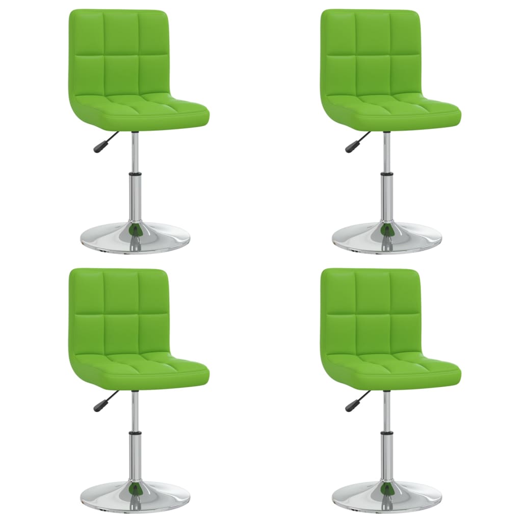 Set scaune de bucatarie, 4 buc, verde, piele ecologica 334198