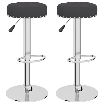 Set scaune de bar, 2 buc negru, material textil 332977 38.5 x 38.5 cmx (63 - 83) cm Set scaune de bar, 2 buc negru, material textil 332977 38.5 x 38.5 cmx (63 - 83) cm