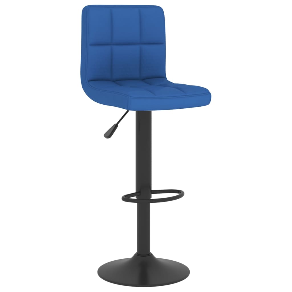 Scaun de bar, albastru, material textil 334276 40 x 47 x (90- 111)
