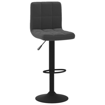 Scaun de bar, negru, catifea 334291 40 x 47 x (90- 111) cm Scaun de bar, negru, catifea 334291 40 x 47 x (90- 111) cm