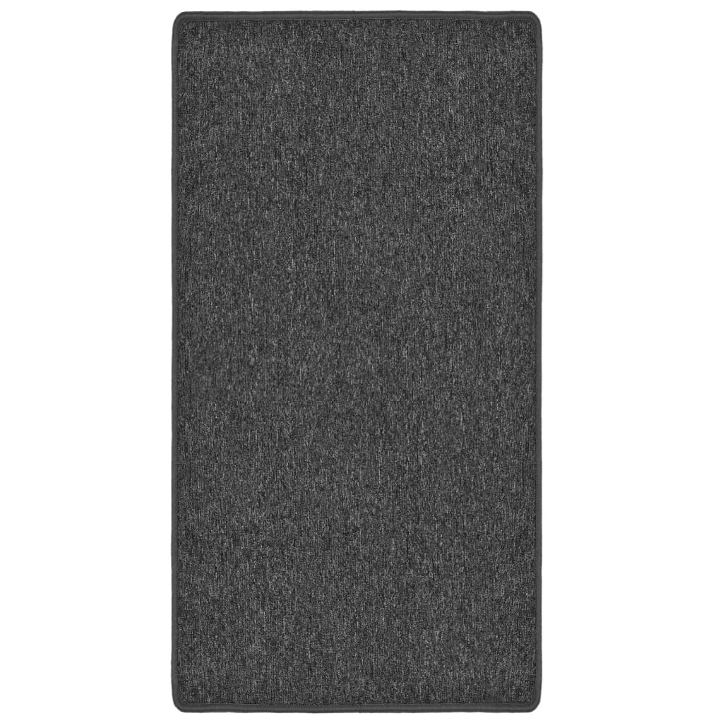 Covor cu smocuri 80 x 150 cm Antracit 132735