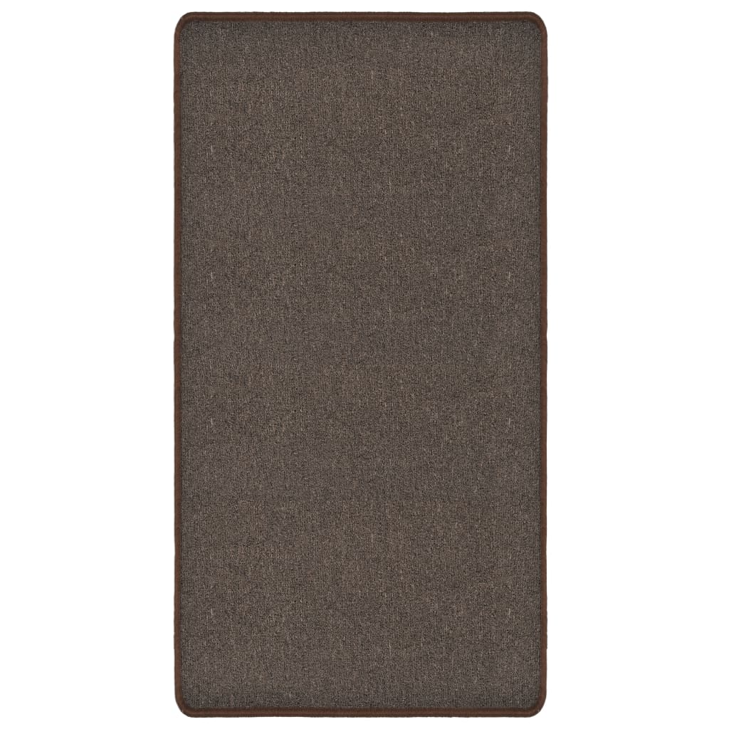 Covor cu smocuri 80 x 150 cm Maro 132739