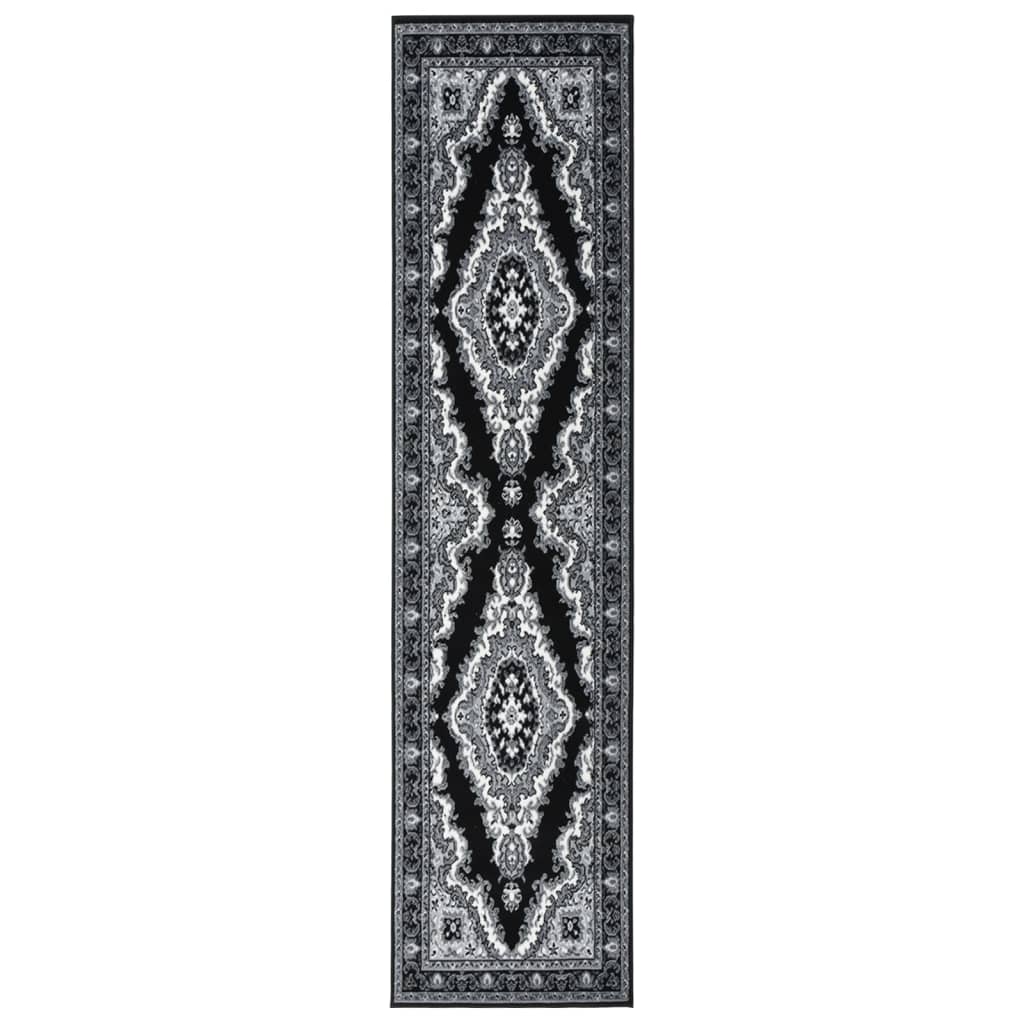 Covor traversa BCF, Negru/Gri, 80x400 cm 331789