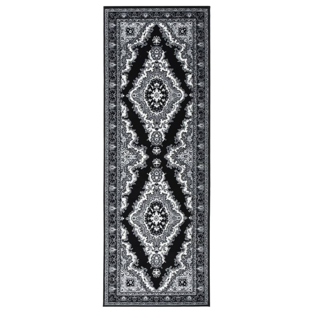 Covor traversa BCF, Negru/Gri, 100x300 cm 331795