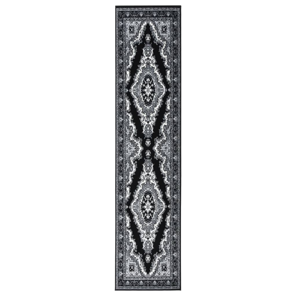 Covor traversa BCF, negru/gri, 100x450 cm 331798