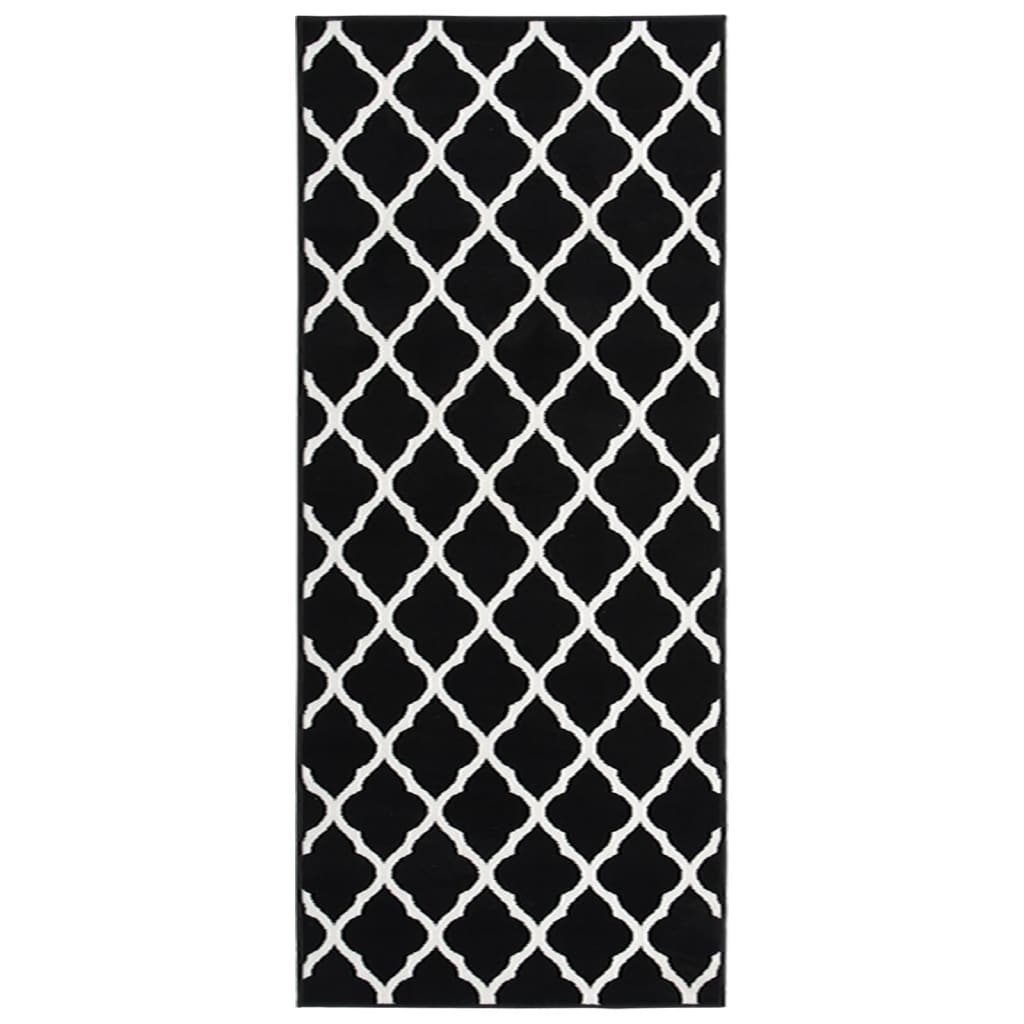 Covor traversa BCF, alb si negru, 100x300 cm 331891