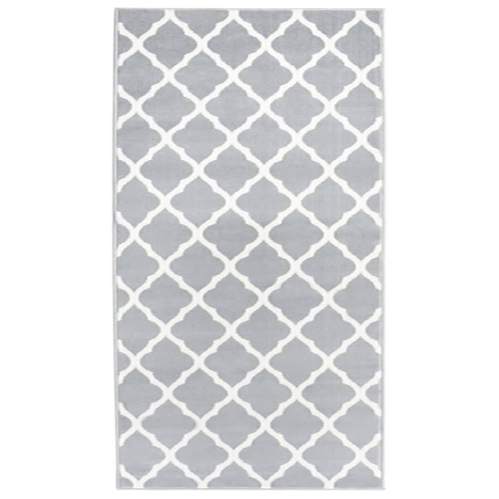 Covor traversa BCF, alb si gri, 100x200 cm 331913