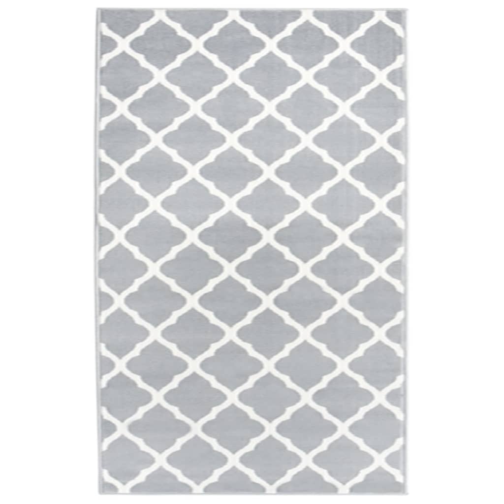 Covor traversa BCF, alb si gri, 100x150 cm 331912