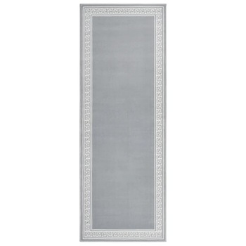 Covor traversa, Gri/Alb cu motiv, 100x250 cm, BCF 332010 Covor traversa, Gri/Alb cu motiv, 100x250 cm, BCF 332010