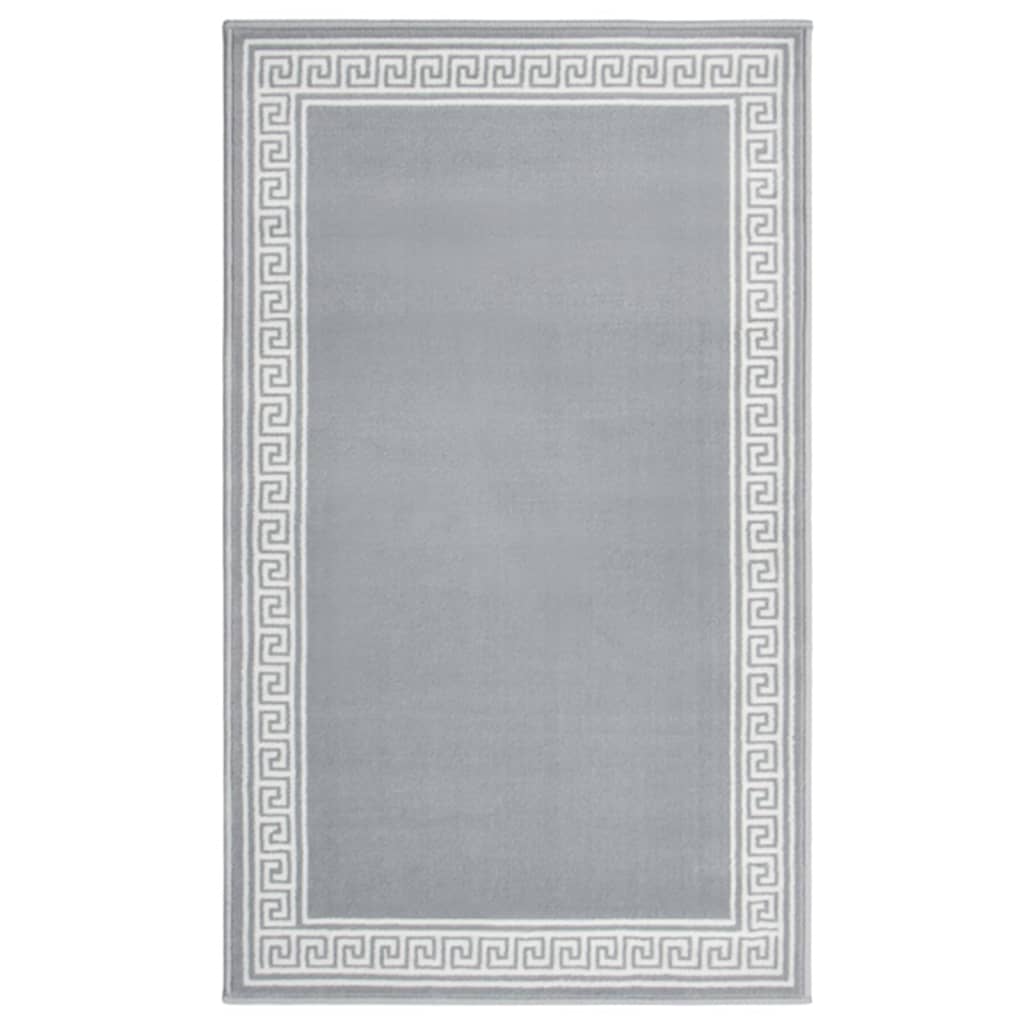 Covor traversa, Gri/Alb cu motiv, 100x150 cm, BCF 332008