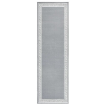 Covor traversa, Gri/Alb cu motiv, 100x350 cm, BCF 332012 Covor traversa, Gri/Alb cu motiv, 100x350 cm, BCF 332012