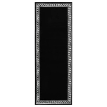 Covor traversa, negru/alb cu motiv, 100x250 cm, BCF 332034 Covor traversa, negru/alb cu motiv, 100x250 cm, BCF 332034