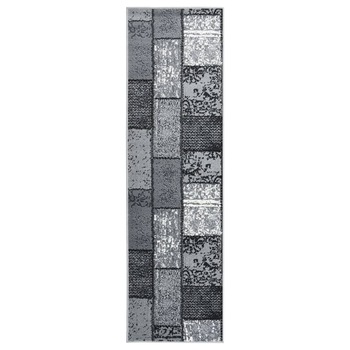 Covor traversa, gri cu dreptunghiuri, 60x250 cm, BCF 332042 Covor traversa, gri cu dreptunghiuri, 60x250 cm, BCF 332042