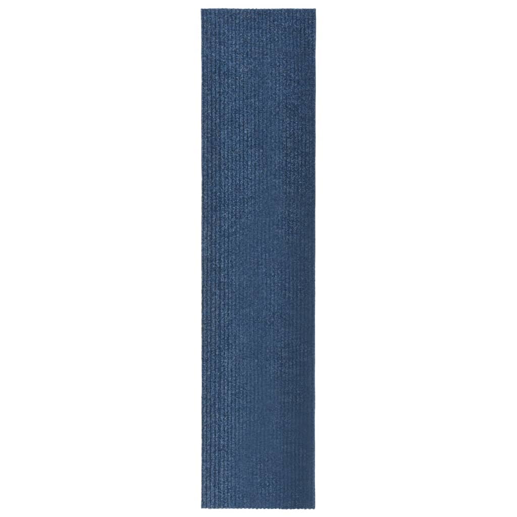 Covor traversa de captare murdarie, albastru, 100x450 cm 327199