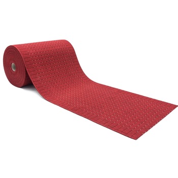 Traversa antiderapanta rosu inchis 80x550 cm, suport cauciucat pentru hol, baie, camera Traversa antiderapanta rosu inchis 80x550 cm, suport cauciucat pentru hol, baie, camera