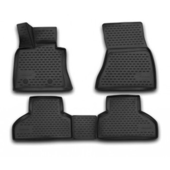 Set covorase auto tip tavita BMW seria5, F15, an 2013-2018, negru, 5buc/set Set covorase auto tip tavita BMW seria5, F15, an 2013-2018, negru, 5buc/set
