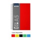 Caiet A5 cu spira, 80 file, dictando, coperta PP, Paperland Premium