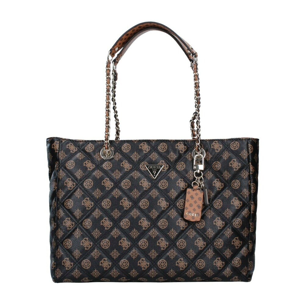Geanta de dama Guess Cessily HWPG76 79230, maro/negru