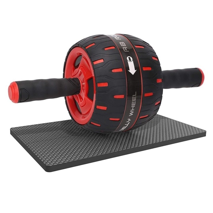 Rola pentru antrenare abdomen cu functie de returnare si saltea pentru genunchi