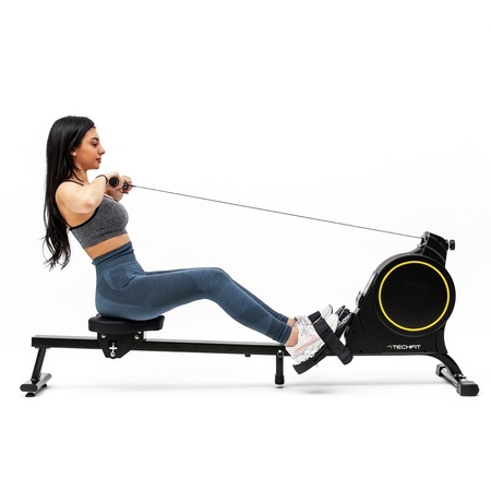 Aparat de vaslit TECHFIT RW600N, Sistem inertie volanta 3.5 Kg, Greutate utilizator 100 Kg, Suport smartphone/tableta, Pliabil