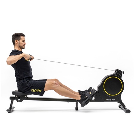 Aparat de vaslit TECHFIT RW600N, Sistem inertie volanta 3.5 Kg, Greutate utilizator 100 Kg, Suport smartphone/tableta, Pliabil