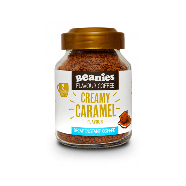 Beanies Krémes karamella ízű koffeinmentes instant kávé 50 g