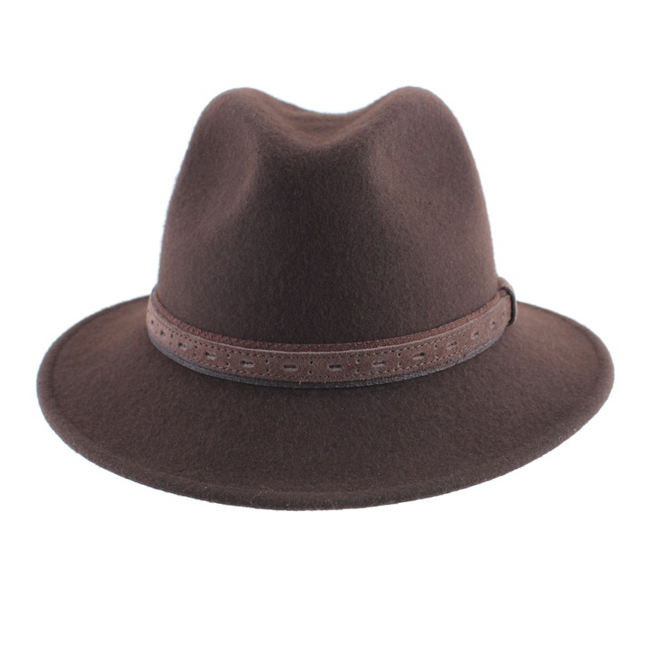 Мъжка филцова шапка HatYou CF0040, Тъмнокафяв