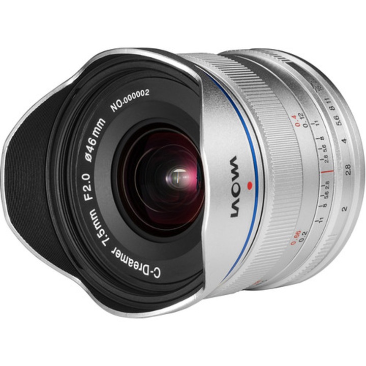 Laowa Lens C-Dreamer Standard 7.5 mm f / 2.0 for Micro 4/3 - silver