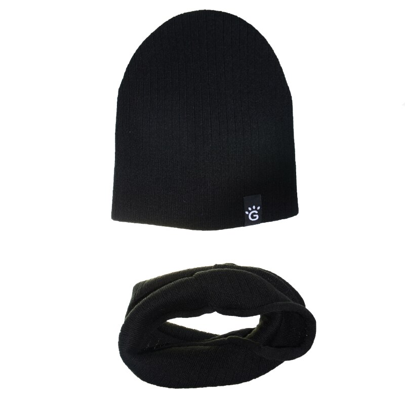 Set 2 piese caciula si fular pentru copii Mini Junior CFG-3, Negru 67388