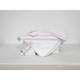Set botez unicat alb 7 piese- Trusou biserica Roz Discret- Odorul Mamei