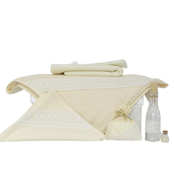 Set botez unicat ivoire 7 piese- Trusou biserica Vanilie- Odorul Mamei