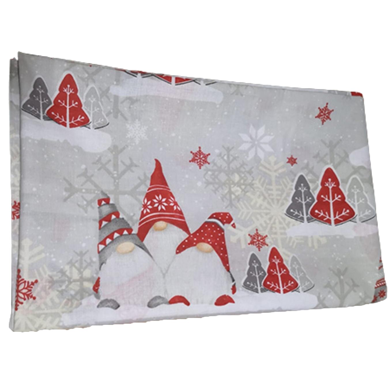 Fata de masa din bumbac cu imprimeu de Craciun 