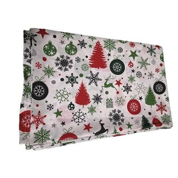 Fata de masa din bumbac cu imprimeu de Craciun „Christmas Spirit”, 6 persoane, 150x200 cm Fata de masa din bumbac cu imprimeu de Craciun „Christmas Spirit”, 6 persoane, 150x200 cm