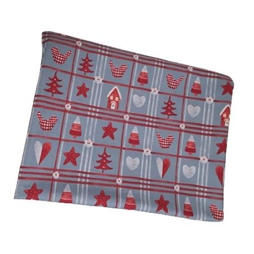 Fata de masa din bumbac cu imprimeu de Craciun 