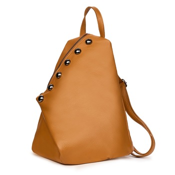 Rucsac piele naturala Bubble cognac Rucsac piele naturala Bubble cognac