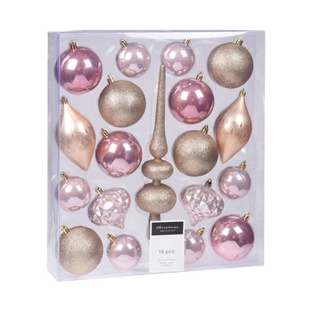 Set 19 buc. decoratiune brad, forme diferite, Koopman Set 19 buc. decoratiune brad, forme diferite, Koopman