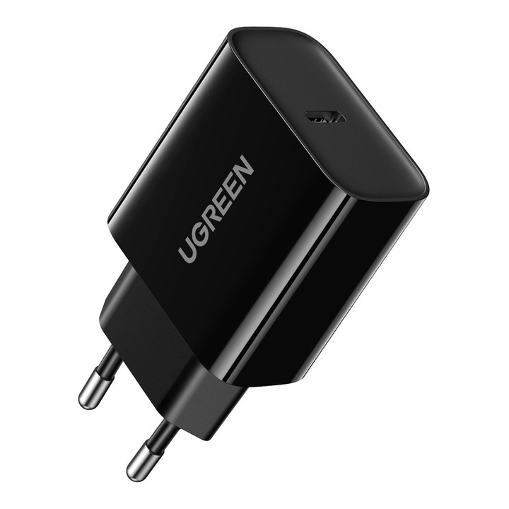 USB-C utazási hálózati töltő, Ugreen, 20W, Fekete