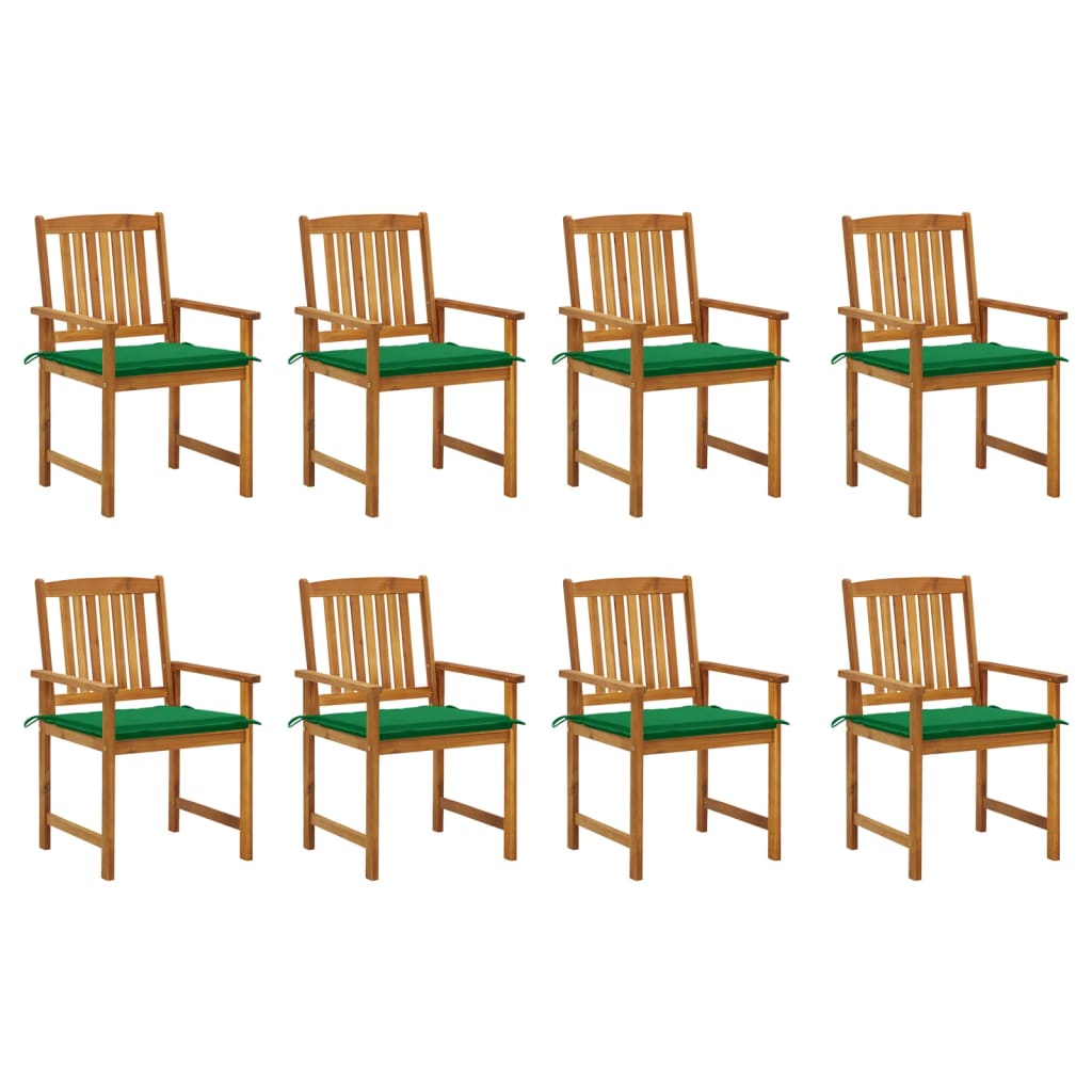 Set Scaune de gradina cu perne, 8 buc, lemn masiv de acacia maro 3078171 61 x 57 x 92 cm
